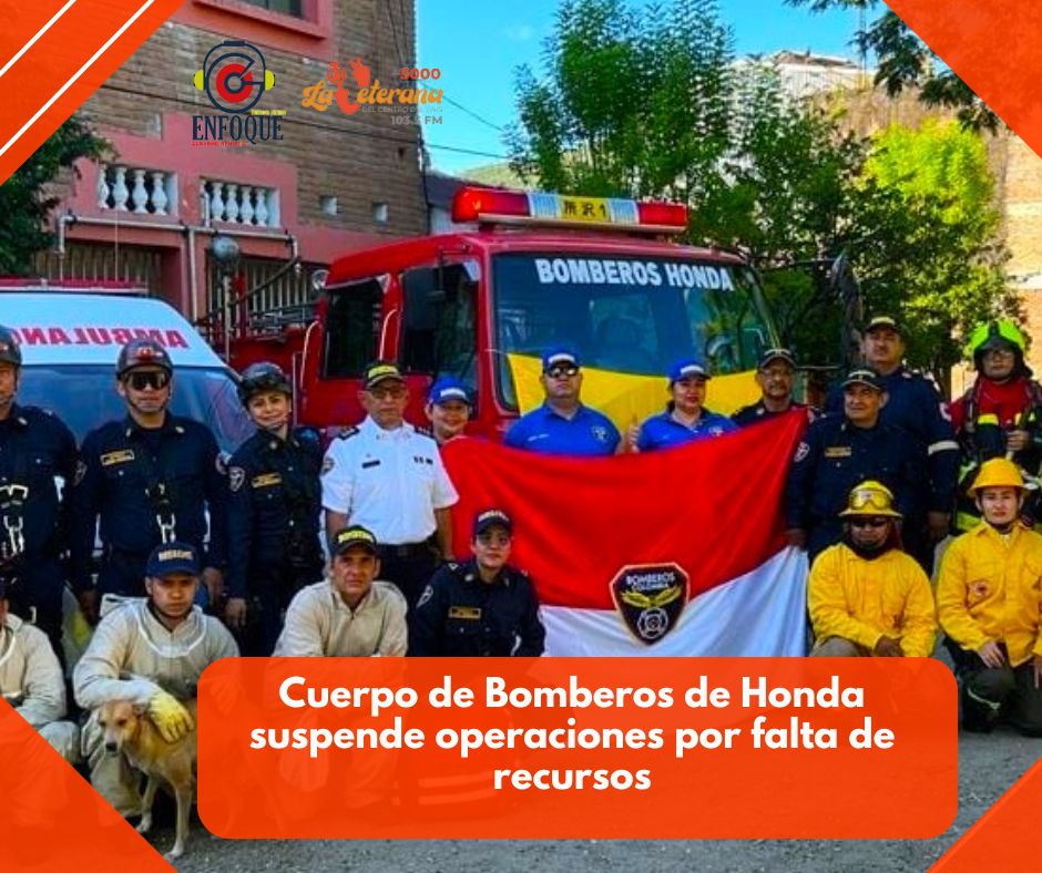 Cuerpo de Bomberos de Honda suspende operaciones por falta de recursos