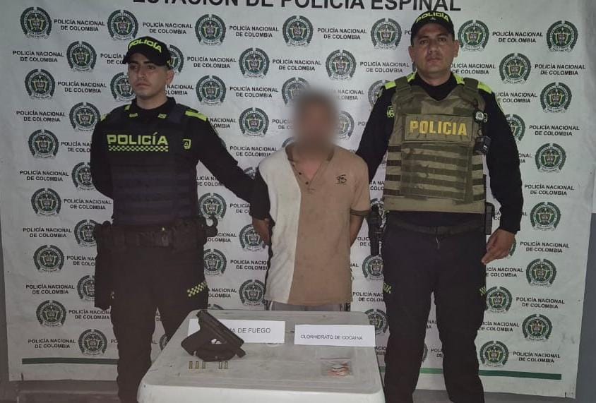 Capturan a hombre con arma traumática y droga en Chicoral, pero queda en libertad