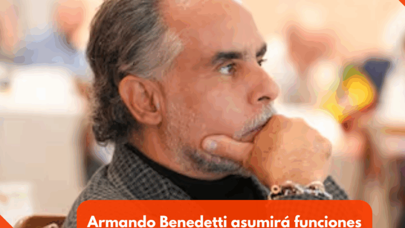 Armando Benedetti asumirá funciones presidenciales durante viaje de Petro a Ecuador