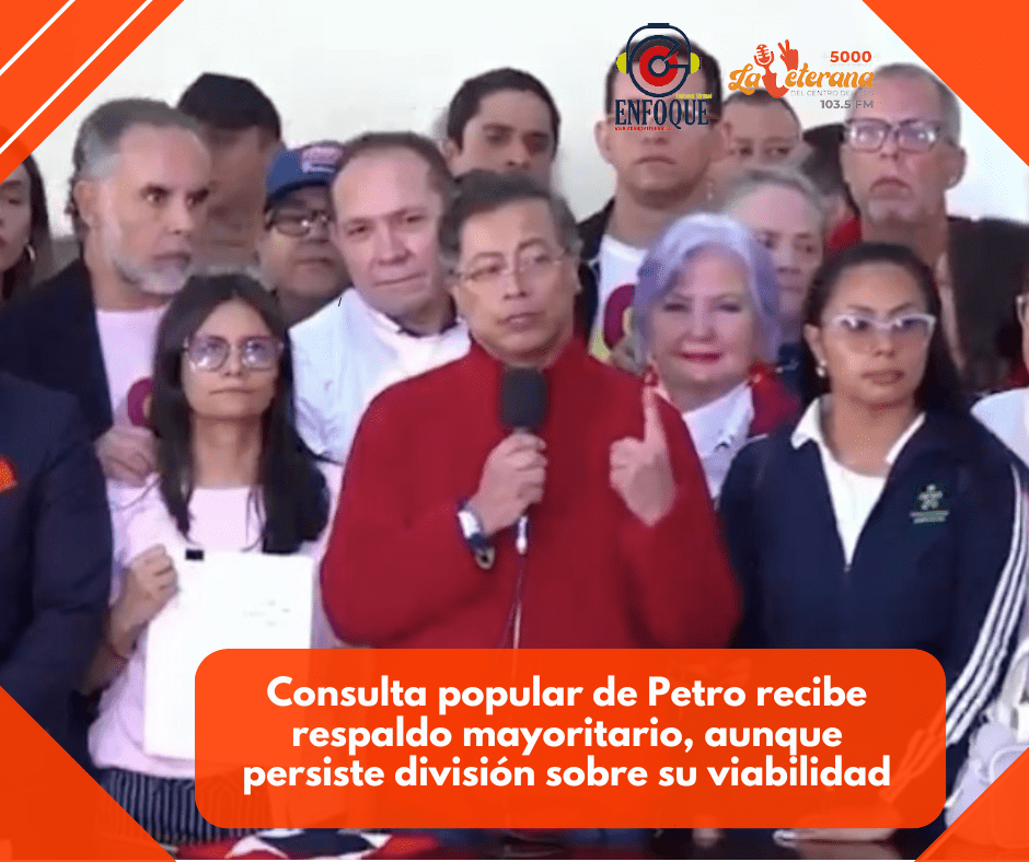 Consulta popular de Petro recibe respaldo mayoritario, aunque persiste división sobre su viabilidad