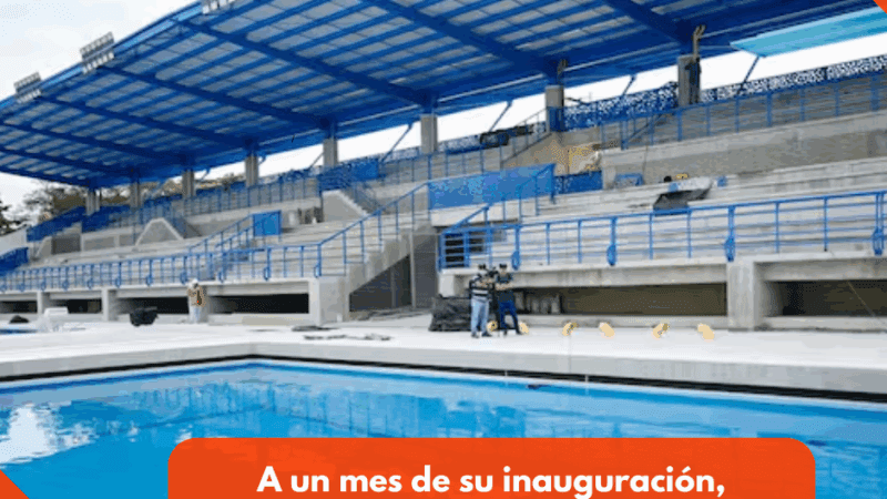 A un mes de su inauguración, nadadores siguen sin poder entrenar en las piscinas de la 42