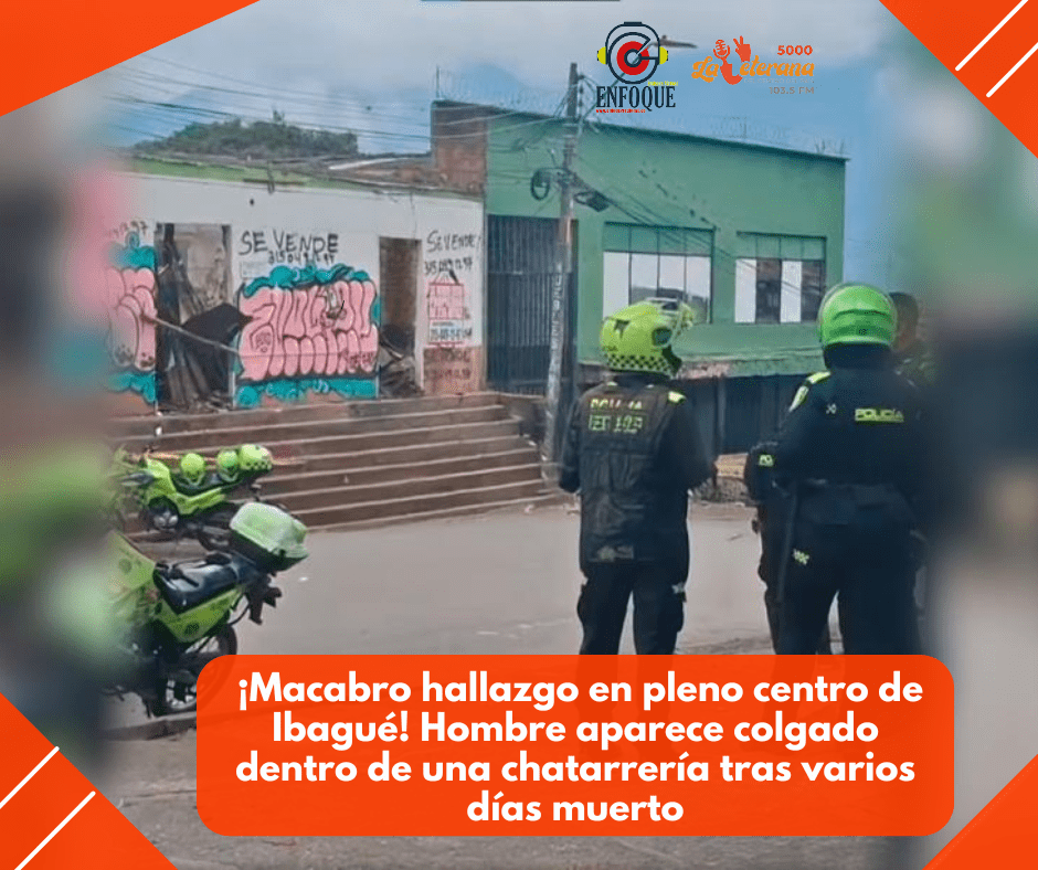 Hallan cadáver en chatarrería del centro de Ibagué: el cuerpo habría estado allí desde el viernes