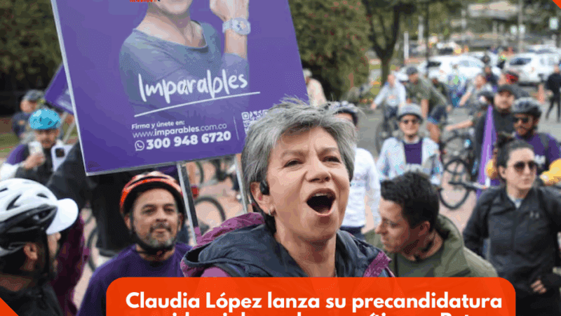 Claudia López lanza su precandidatura presidencial con duras críticas a Petro: “Colombia no aguanta otros cuatro años así”