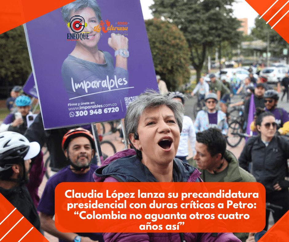 Claudia López lanza su precandidatura presidencial con duras críticas a Petro: “Colombia no aguanta otros cuatro años así”