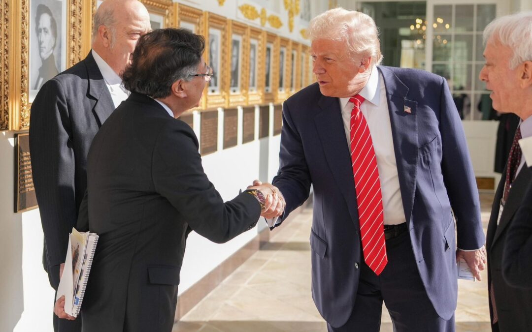 Encuentro entre el presidente Gustavo Petro y el expresidente Donald Trump en la Casa Blanca