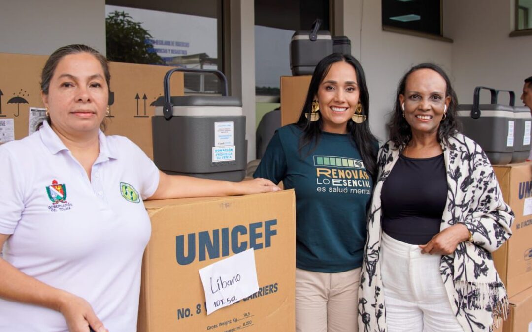 Entrega de elementos para fortalecer vacunación en el Líbano