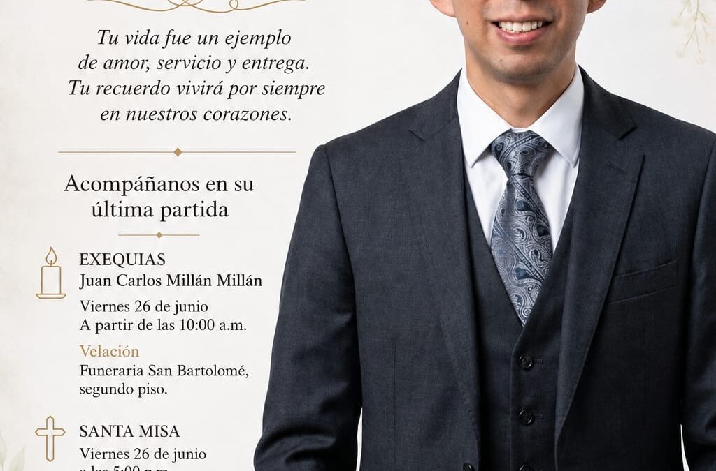 SoyVeterana 🕊️La emisora La Veterana 103.5 FM y cada uno de sus colaboradores lamentan profundamente el fallecimiento de Juan Carlos Millán Millán.
