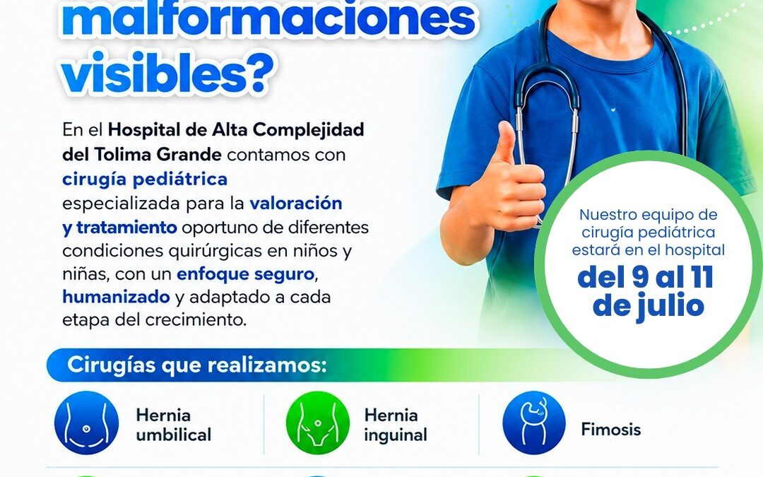 ¡Jornada de Valoración en Cirugía Pediátrica para el Cuidado de los Niños! 👨‍⚕️💙