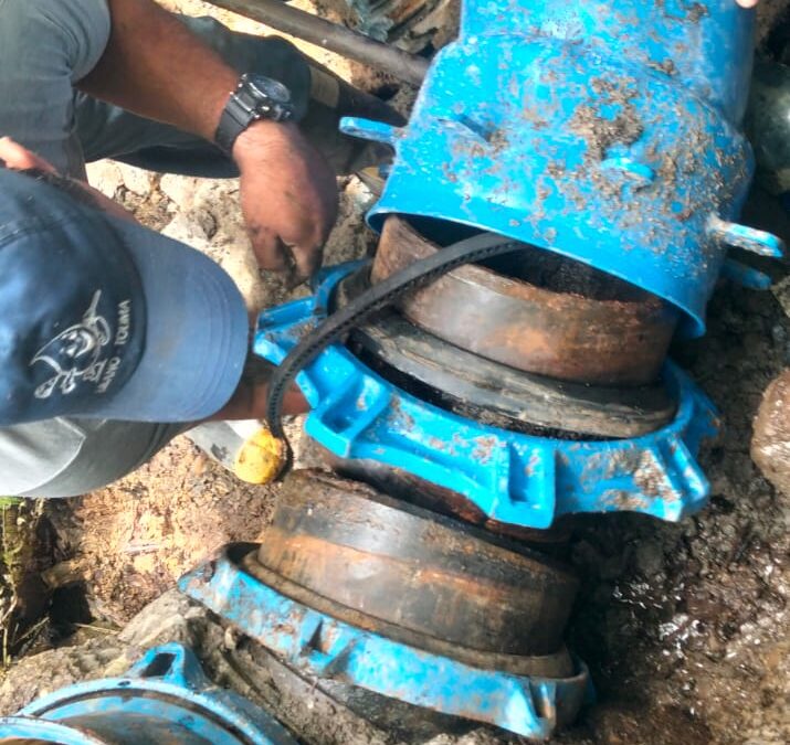 ¡MÁS DE 20 HORAS DE TRABAJO INCANSABLE PARA RECUPERAR EL SERVICIO DE AGUA EN EL LÍBANO!