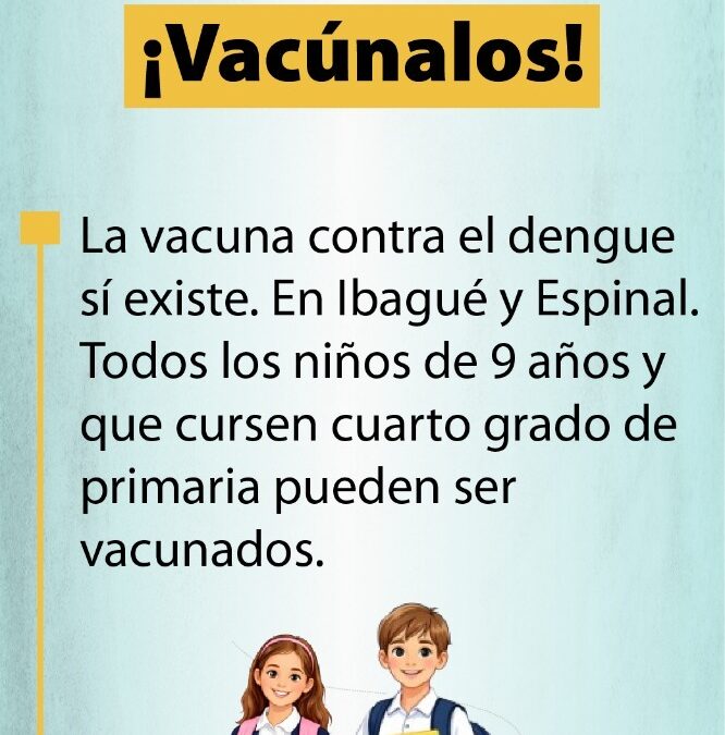 ¡EL TOLIMA SE PROTEGE CONTRA EL DENGUE!
