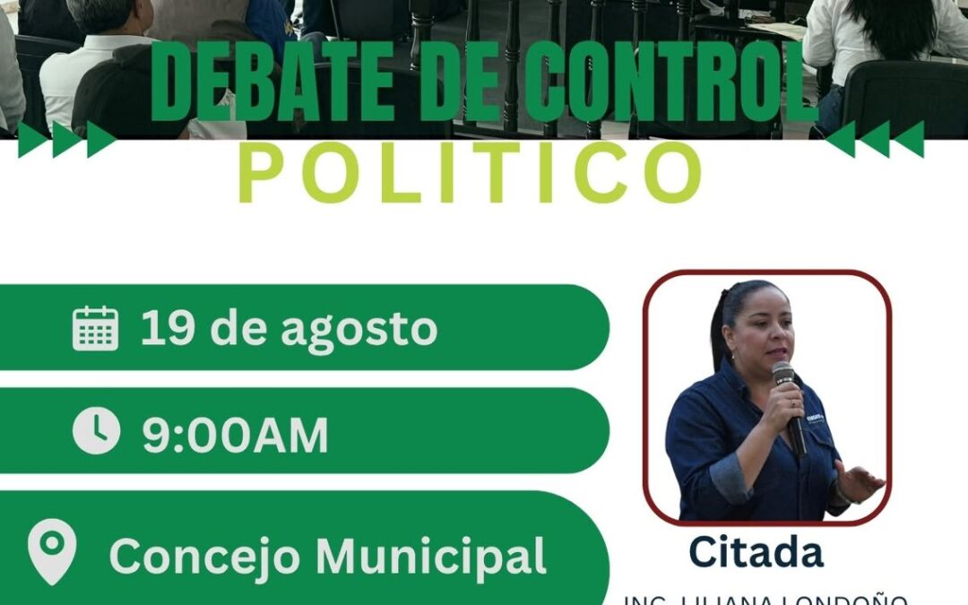 La gerente de EMSER E.S.P., ingeniera Liliana Londoño Mogollón, fue citada al debate de control político en el Concejo Municipal.